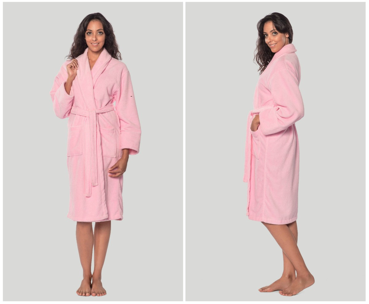 albornoz de microfibra rosa La mejor ropa para comprar para tu spa o negocio hotelero la mejor túnica | bata de spa para niñas