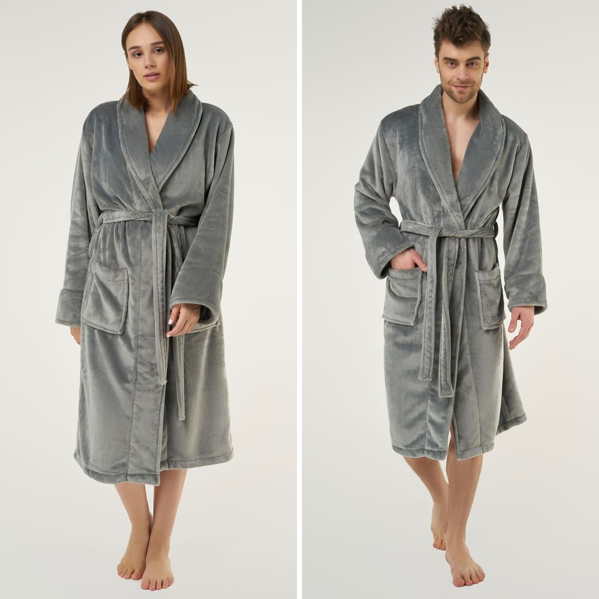 vestido con chal de microfibra gris supersuave La mejor ropa para comprar para tu spa o negocio hotelero la mejor túnica | bata de spa para niñas